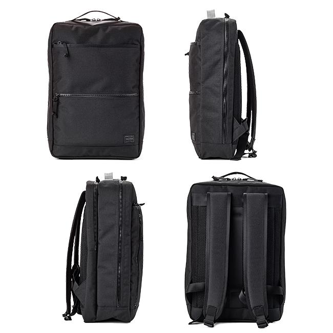 ポーター インタラクティブ デイパック 536-17052 PORTER INTERACTIVE 吉田カバン リュック ビジネスリュック メンズ 薄マチ 薄型 撥水 A4 B4 14L 日本製 | INTERACTIVE（PORTER） | 04