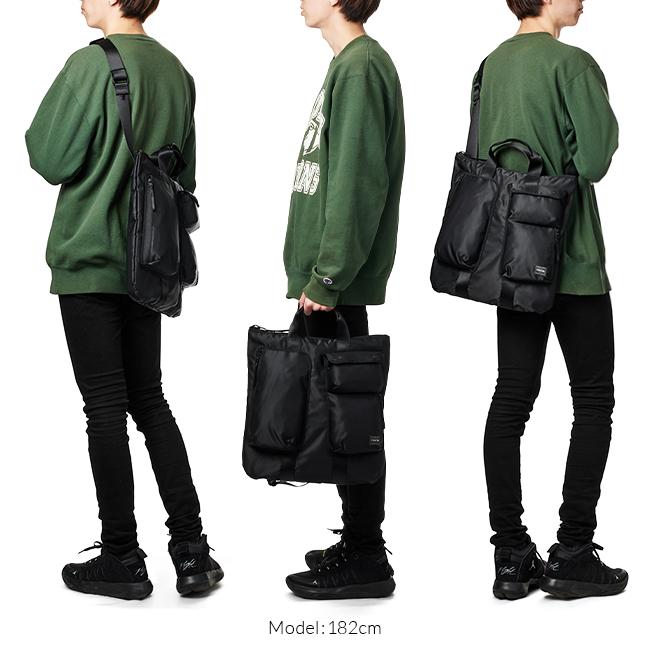 ポーター コンパート 2WAYヘルメットバッグ 538-16161 トートバッグ メンズ ブランド 肩掛け 大きめ 大容量 軽量 縦型 ファスナー付き 吉田カバン PORTER | PORTER | 07