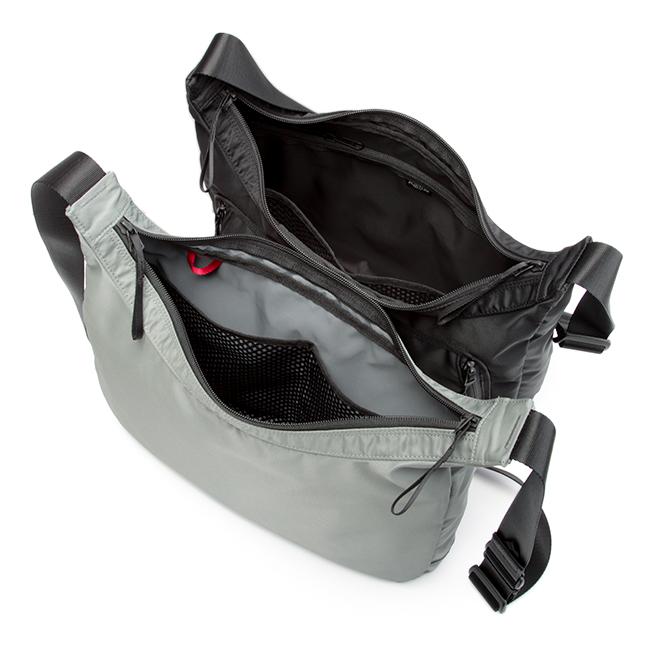 ポーター コンパート ショルダーバッグ 538-16163 PORTER COMPART 吉田カバン バッグ メンズ レディース ナイロン 大きめ 大容量 三日月型 軽量 日本製 A4 | PORTER | 12