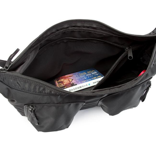ポーター コンパート ショルダーバッグ 538-16163 PORTER COMPART 吉田カバン バッグ メンズ レディース ナイロン 大きめ 大容量 三日月型 軽量 日本製 A4 | PORTER | 14
