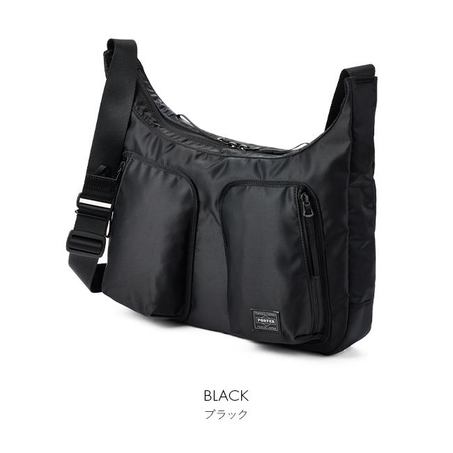 ポーター コンパート ショルダーバッグ 538-16163 PORTER COMPART 吉田カバン バッグ メンズ レディース ナイロン 大きめ 大容量 三日月型 軽量 日本製 A4 | PORTER | 04