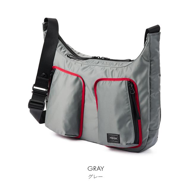 ポーター コンパート ショルダーバッグ 538-16163 PORTER COMPART 吉田カバン バッグ メンズ レディース ナイロン 大きめ 大容量 三日月型 軽量 日本製 A4 | PORTER | 05