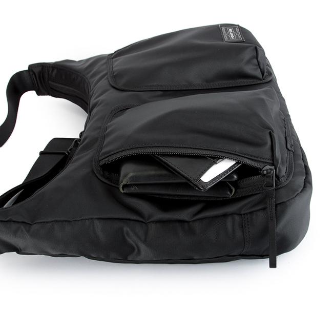 ポーター コンパート ショルダーバッグ 538-16163 PORTER COMPART 吉田カバン バッグ メンズ レディース ナイロン 大きめ 大容量 三日月型 軽量 日本製 A4 | PORTER | 10