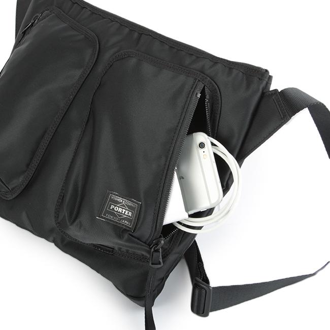 ポーター コンパート ショルダーバッグ 538-16164 サコッシュ メンズ レディース ブランド 斜めがけ 軽量 薄型 スリム 吉田カバン PORTER | PORTER | 09