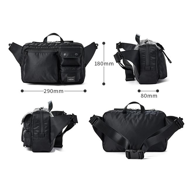 ポーター コンパート ウエストバッグ 538-16167 ボディバッグ メンズ レディース ブランド 斜めがけ 軽量 横型 横開き 吉田カバン PORTER | PORTER | 06