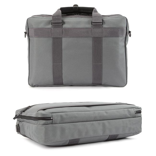 (美品)ポーター ブリーフケース 2層 シルバーグレー CLIP（PORTER） ポーター クリップ 2WAYブリーフケース 550-08959