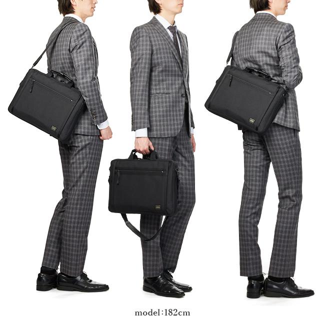 【極美品】PORTER ポーター クリップ ブリーフケース 薄型 ブラック 黒 CLIP（PORTER） ポーター クリップ 2WAYブリーフケース 550