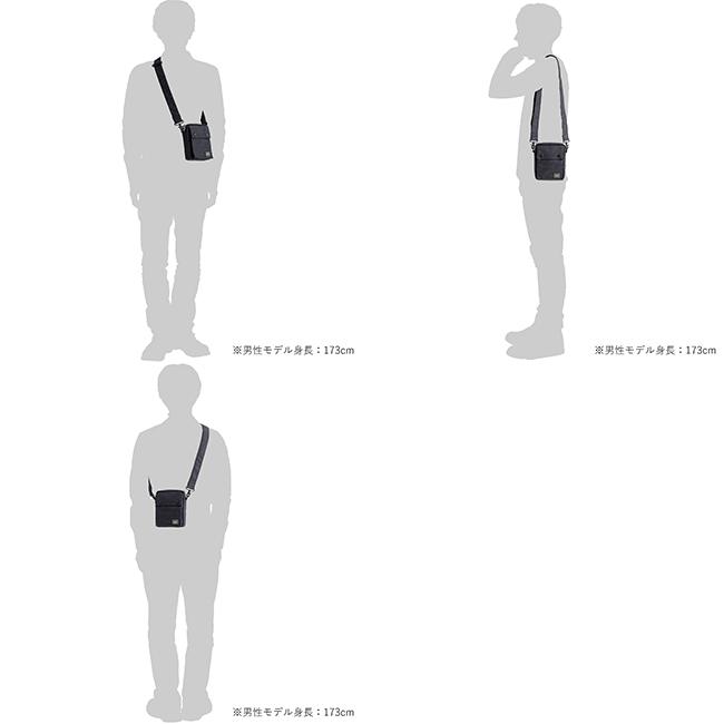 【PORTER】 SMOKY ポーター スモーキー　グレー ショルダーバッグ　吉田かばん SMOKY（PORTER） ポーター スモーキー ヴァーティカルショルダーバッグ