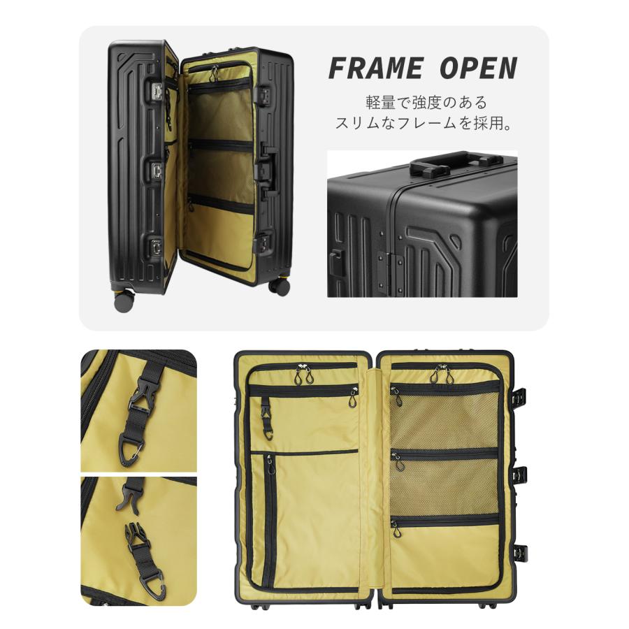 最大50% 10/7限定 5LAKES＆MT スーツケース Lサイズ 91L 軽量 大型 大
