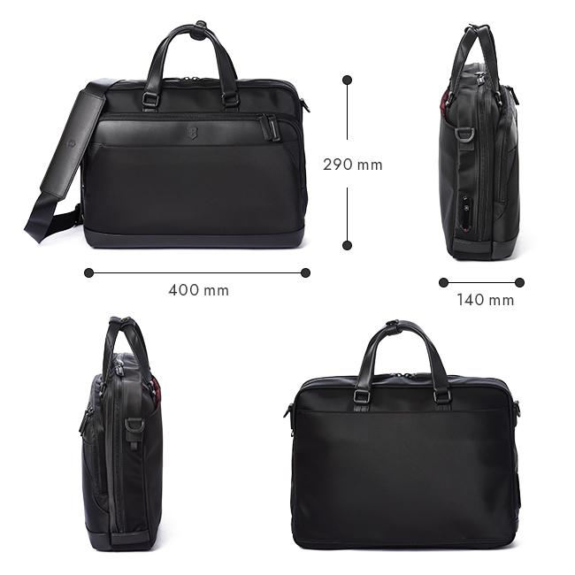 ビクトリノックス アロックスネロ ビジネスバッグ 2WAY ブリーフケース メンズ 通勤 自立 13L A4 ノートPC Victorinox Alox Nero 611805 | VICTORINOX | 03