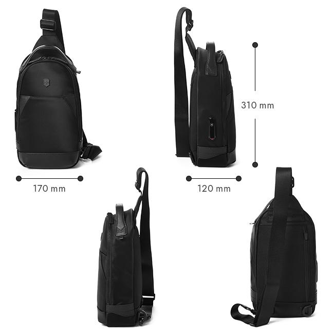 最大51% 1/22限定 ビクトリノックス アロックスネロ スリングバッグ ワンショルダーバッグ 5L A5 Victorinox Alox Nero 611808 | VICTORINOX | 03