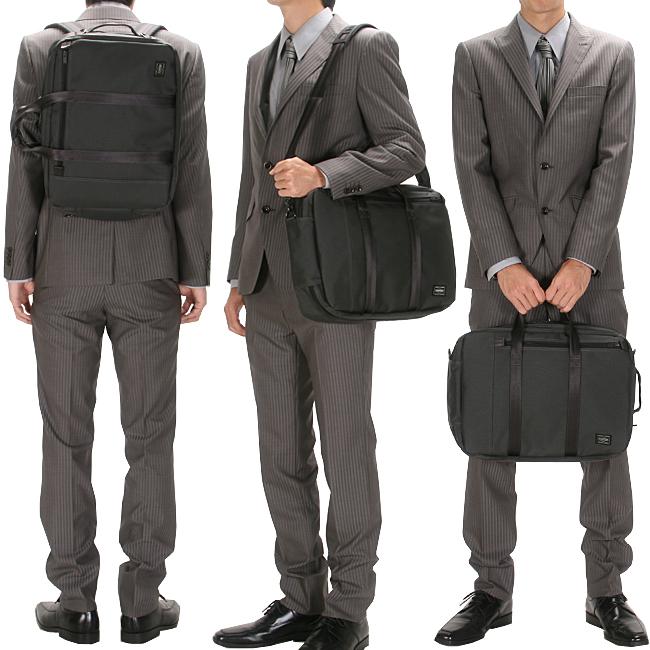 ポーター テンション デイリー3WAYバック 627-06561 ビジネスバッグ メンズ 50代 40代 通勤 薄型 スリム ブランド 吉田カバン PORTER | PORTER | 07