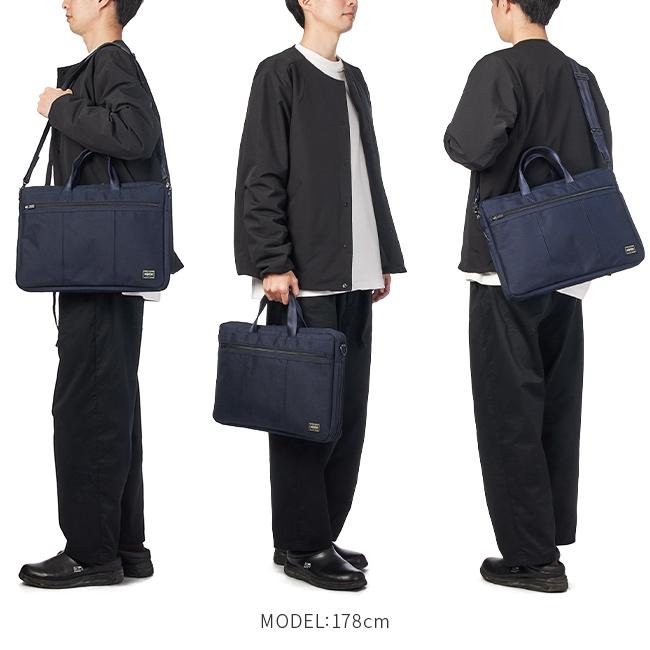 【未使用級✨】PORTER テンション 2way ビジネスバッグ ネイビー TENSION（PORTER） ポーター テンション 2WAYブリーフケース 627-17503
