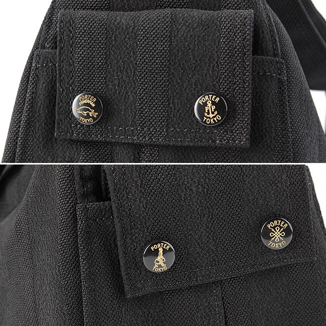 ポーター タンゴブラック ショルダーバッグ 638-07187 メンズ レディース ブランド 大きめ 斜めがけ 大容量 軽量 舟形 吉田カバン PORTER | TANGO BLACK（PORTER） | 10