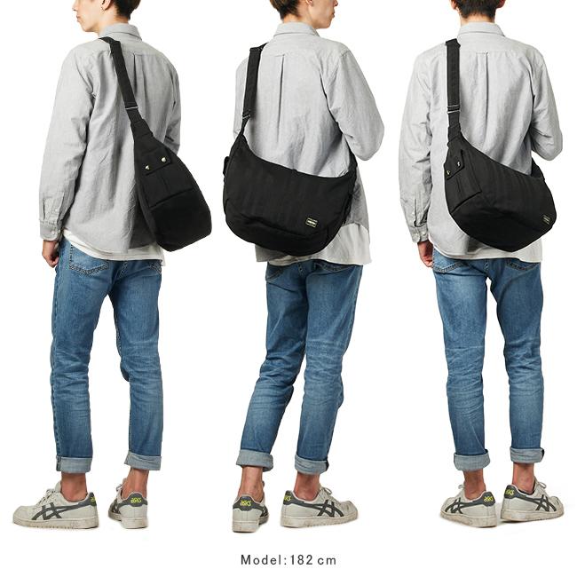 ポーター タンゴブラック ショルダーバッグ 638-07187 メンズ レディース ブランド 大きめ 斜めがけ 大容量 軽量 舟形 吉田カバン PORTER | TANGO BLACK（PORTER） | 04