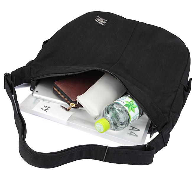 ポーター タンゴブラック ショルダーバッグ 638-07187 メンズ レディース ブランド 大きめ 斜めがけ 大容量 軽量 舟形 吉田カバン PORTER | TANGO BLACK（PORTER） | 06