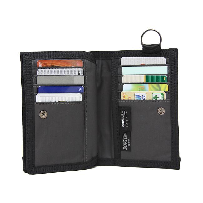 PORTER ポーター ディル ウォレットL 二つ折り財布 黒 CORDURA DILL（PORTER） ポーター ディル ウォレット(L) 653-09755 二