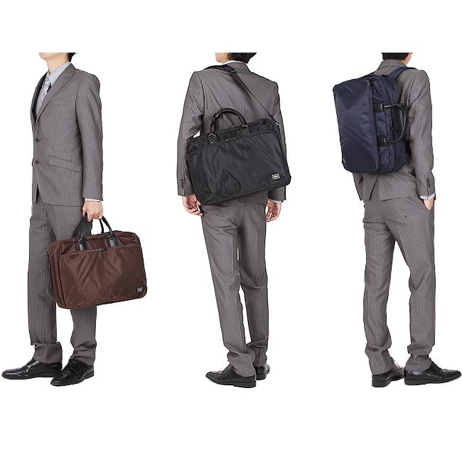 ポーター タイム 3WAYブリーフケース 655-06166 ビジネスバッグ メンズ 50代 40代 通勤 撥水 大容量 大きめ ブランド 吉田カバン PORTER | TIME（PORTER） | 04