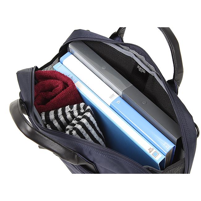 ポーター タイム 2WAYブリーフケース(S) 655-06168 ビジネスバッグ メンズ 50代 40代 通勤 軽量 撥水 薄型 スリム 吉田カバン PORTER | TIME（PORTER） | 08