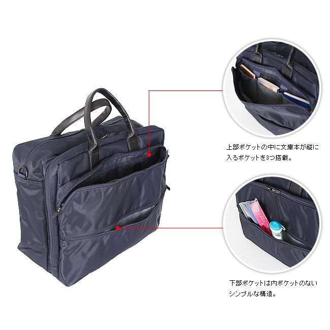 ポーター タイム 2WAYオーバーナイトブリーフケース(L) 655-08294 ビジネスバッグ メンズ 50代 40代 通勤 撥水 大容量 大きめ 吉田カバン PORTER | TIME（PORTER） | 06