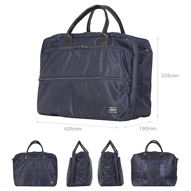 ポーター タイム 2WAYオーバーナイトブリーフケース(S) 655-08295 ビジネスバッグ メンズ 50代 40代 通勤 撥水 大容量 大きめ 吉田カバン PORTER | TIME（PORTER） | 05