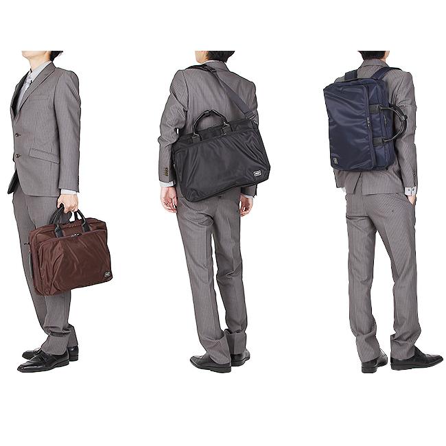 ポーター タイム 3WAYブリーフケース 655-08296 ビジネスバッグ メンズ 50代 40代 スリム 通勤 撥水 薄型 ブランド 吉田カバン PORTER | TIME（PORTER） | 04