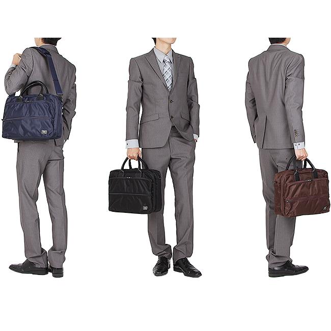 ポーター タイム 2WAYブリーフケース(S) 655-08297 ビジネスバッグ メンズ 50代 40代 通勤 撥水 大容量 大きめ 吉田カバン PORTER | TIME（PORTER） | 04