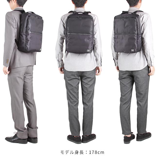 ポーター タイム デイパック 655-17875 ビジネスリュック メンズ 50代 40代 通勤 軽量 防水 撥水 薄型 スリム 12L ビジネスバッグ ブランド 吉田カバン PORTER | TIME（PORTER） | 07