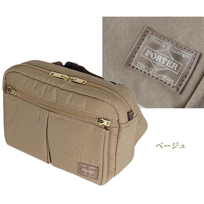 PORTER ポーター コーデュラファブリック ボディバッグ ベージュ DRAFT（PORTER） ポーター ドラフト ウエストバッグ 656-05219 ボディ