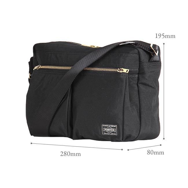 ポーター　PORTER ショルダーバッグ　ブラックグレー　美品　メンズレディース ポーター PORTER ポーター ガード ショルダーバッグ 033ー05063