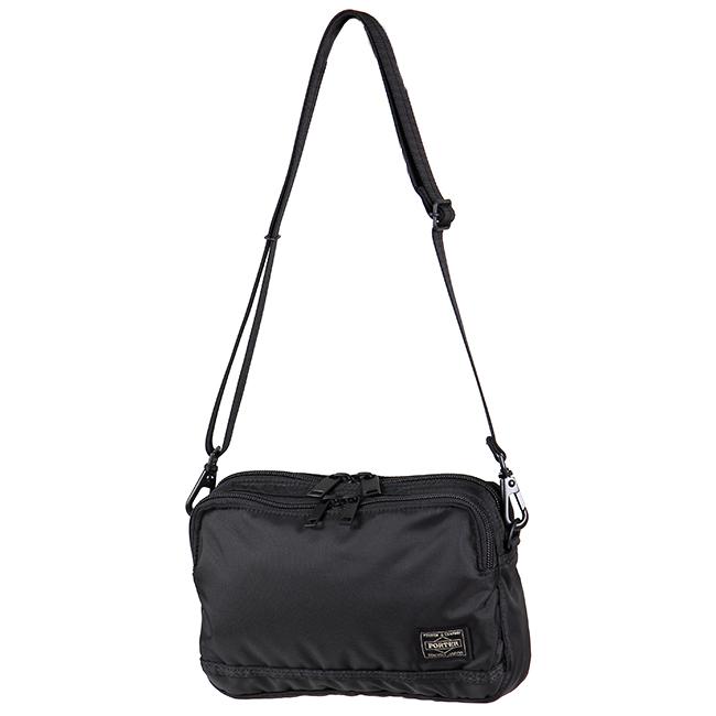 【美品】吉田カバンPORTER ポーター FLASH（Ｓ）　ボディバッグ　黒 FLASH（PORTER） ポーター フラッシュ ショルダーバッグ 689-05940