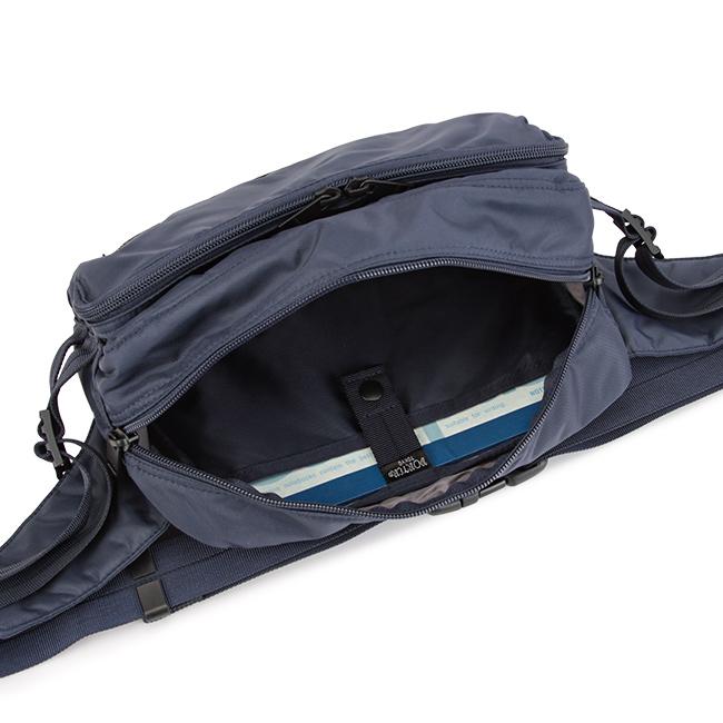 ポーター フラッシュ ウエストバッグ 689-05951 ボディバッグ メンズ ブランド 斜めがけ 大きめ 大容量 軽量 撥水 横型 横開き 吉田カバン PORTER | FLASH（PORTER） | 09