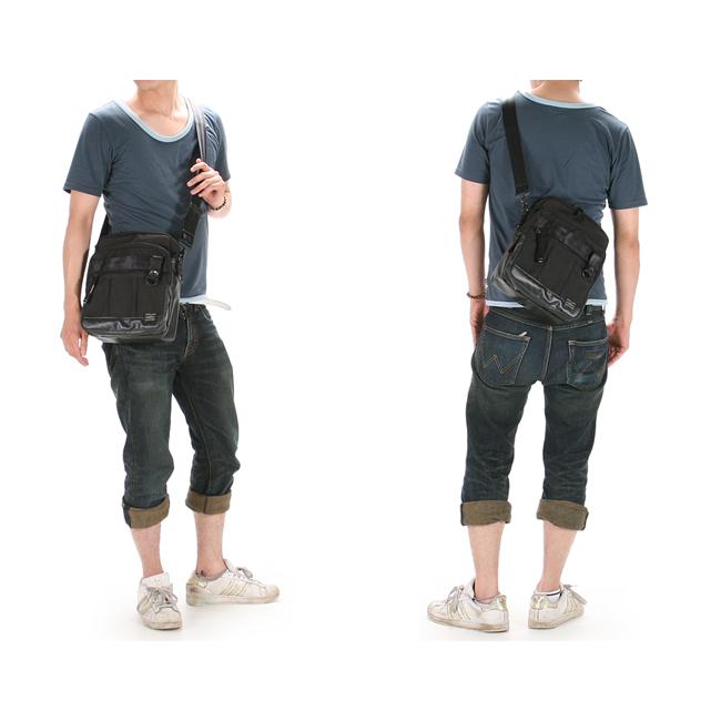 ポーター ヒート ショルダーバッグ 703-06976 メンズ ブランド ミニ コンパクト 小さめ 斜めがけ 軽量 縦型 マグライト付属 吉田カバン PORTER | HEAT（PORTER） | 02