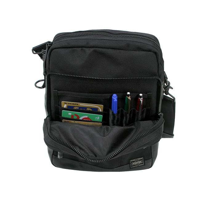 ポーター ヒート ショルダーバッグ 703-06976 メンズ ブランド ミニ コンパクト 小さめ 斜めがけ 軽量 縦型 マグライト付属 吉田カバン PORTER | HEAT（PORTER） | 03