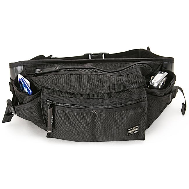 ポーター ヒート ウエストバッグ 703-06978 ボディバッグ メンズ ブランド 斜めがけ 大きめ 大容量 軽量 横型 横開き マグライト付属 吉田カバン PORTER | HEAT（PORTER） | 04