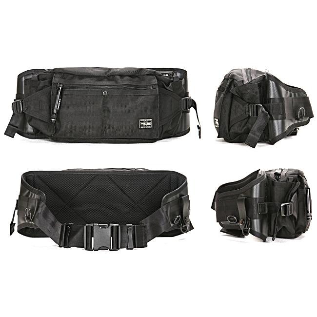 ポーター ヒート ウエストバッグ 703-06978 ボディバッグ メンズ ブランド 斜めがけ 大きめ 大容量 軽量 横型 横開き マグライト付属 吉田カバン PORTER | HEAT（PORTER） | 09