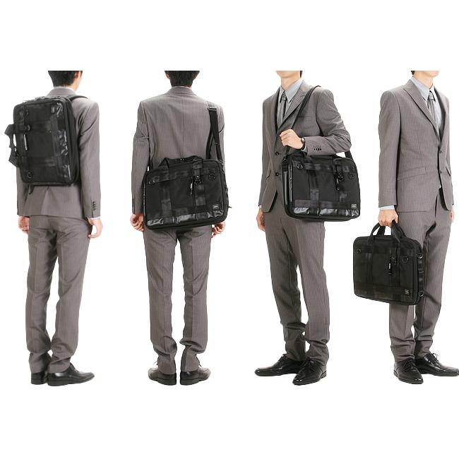 ポーター ヒート 3WAYブリーフケース 703-07964 ビジネスバッグ メンズ 50代 40代 通勤 大容量 大きめ マグライト付属 ブランド 吉田カバン PORTER | HEAT（PORTER） | 02