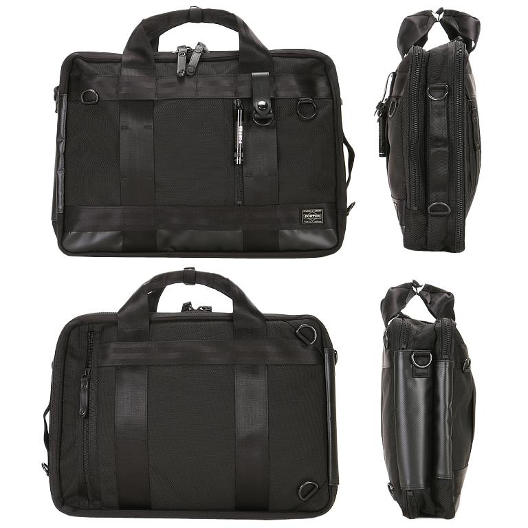 ポーター ヒート 3WAYブリーフケース 703-07964 ビジネスバッグ メンズ 50代 40代 通勤 大容量 大きめ マグライト付属 ブランド 吉田カバン PORTER | HEAT（PORTER） | 09