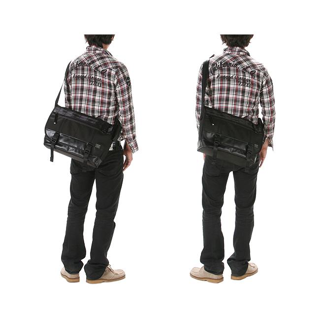 ポーター ヒート メッセンジャーバッグ (L) 703-07967 PORTER HEAT 吉田カバン バッグ ショルダーバッグ メンズ レディース 斜めがけ 大きめ 大容量 A4 B4 | PORTER | 02