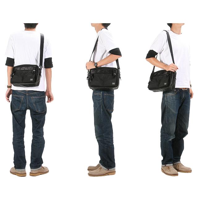 PORTER HEAT ショルダーバッグ マグライト点灯 メッセンジャーバッグ HEAT（PORTER） ポーター ヒート スリングショルダーバッグ 703