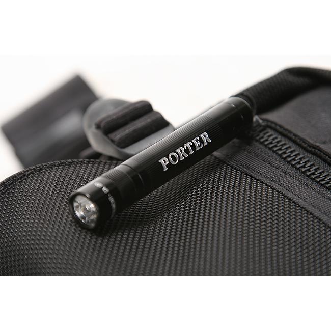 ポーター ヒート ウエストバッグ 703-07971 ボディバッグ メンズ ブランド 斜めがけ 大きめ 大容量 軽量 横型 横開き マグライト付属 吉田カバン PORTER | HEAT（PORTER） | 07