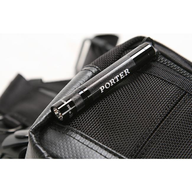 ポーター ヒート ウエストバッグ 703-07972 ボディバッグ メンズ ブランド ミニ 小さめ 斜めがけ 軽量 横型 横開き マグライト付属 吉田カバン PORTER | HEAT（PORTER） | 07