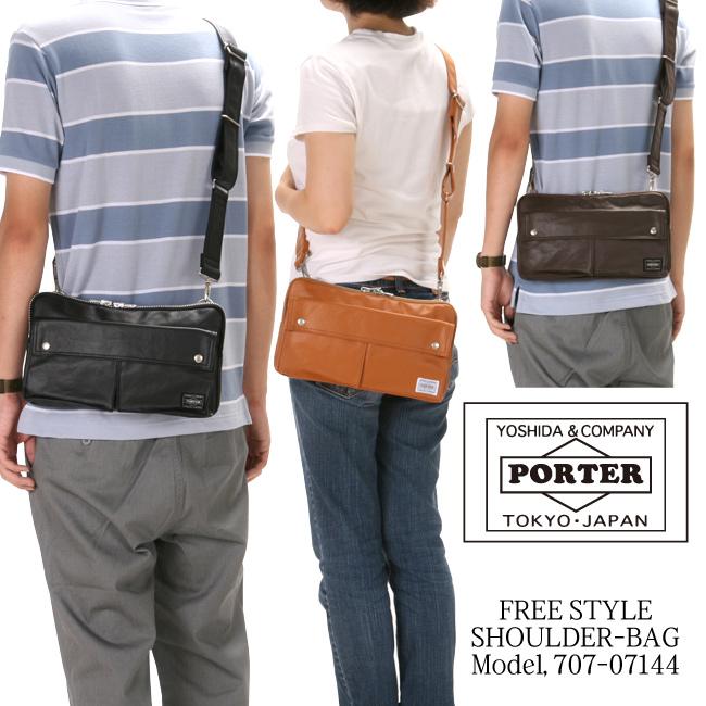 ポーター フリースタイル ショルダーバッグ 707-07144 メンズ レディース ブランド ミニ スリム 小さめ 斜めがけ 軽量 薄型 吉田カバン PORTER | FREE STYLE（PORTER） | 05
