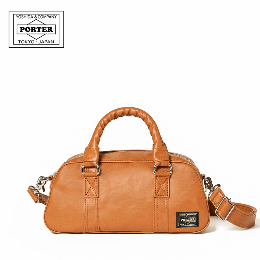 極美品 PORTER ポーター フリースタイル ボストンバッグ 肩掛け ブラウン PORTER ポーター フリースタイル ミニボストンバッグ 707-15163 吉田