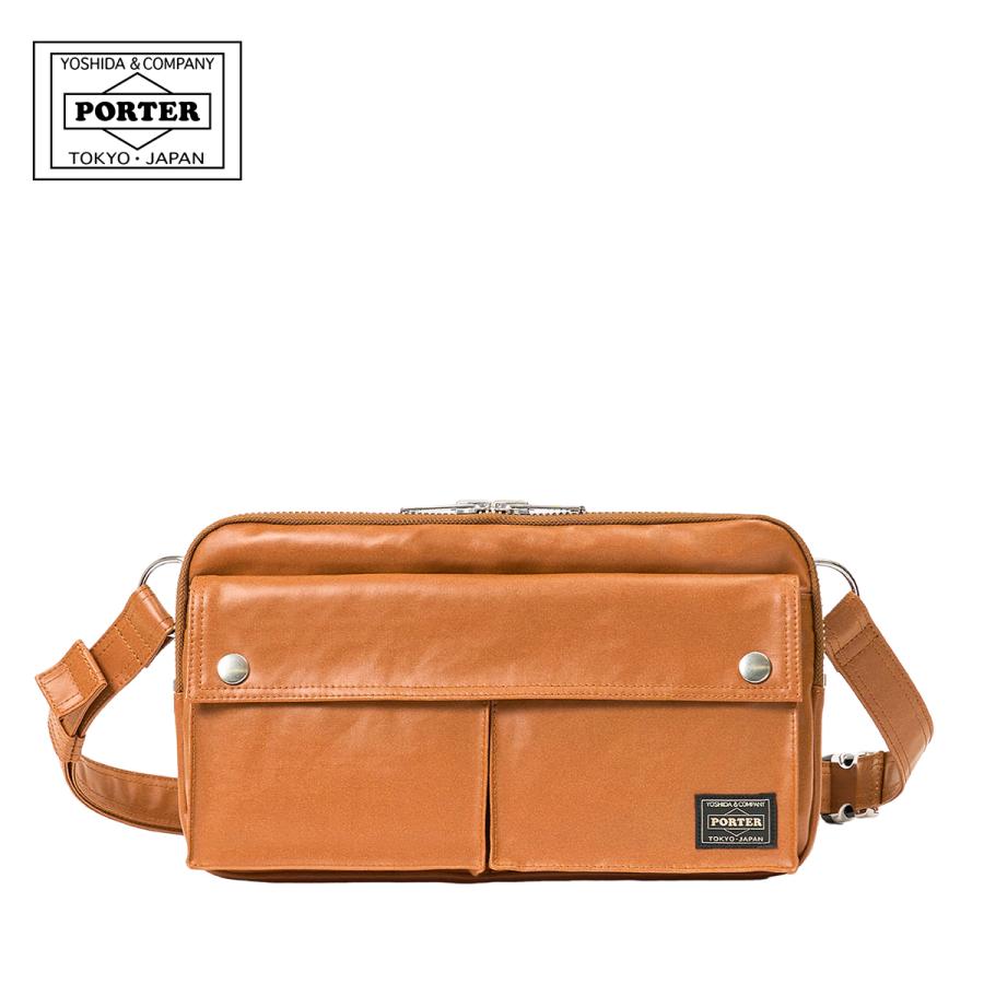 PORTERポーター フリースタイル ボディバッグ ショルダーバッグ キャメル ポーター PORTER ポーター フリースタイル スリングショルダーバッグ