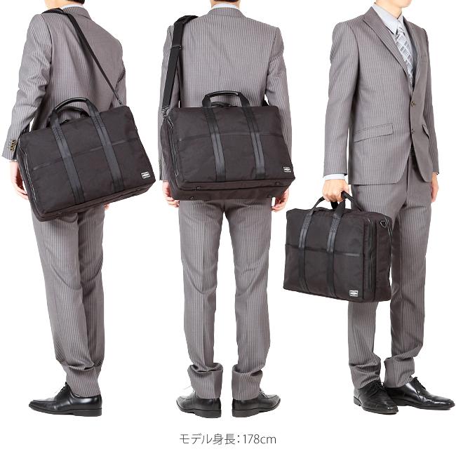 ポーター ハイブリッド 2WAYオーバーナイトブリーフケース(S) 737-07941 ビジネスバッグ メンズ 50代 40代 通勤 防水 大容量 大きめ 吉田カバン PORTER | HYBRID（PORTER） | 03