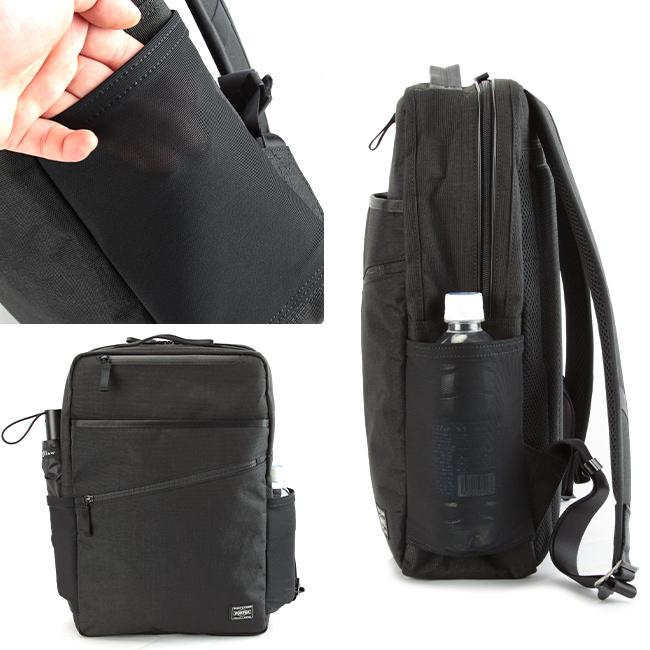 美品 PORTER HYBRID デイパックリュック 防水 ビジネス ブラック HYBRID（PORTER） ポーター ハイブリッド デイパック 737-17933