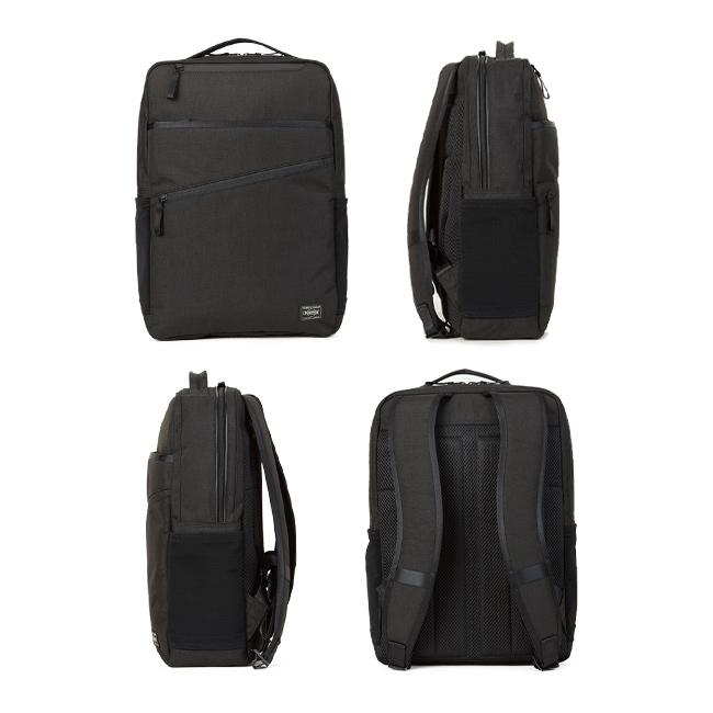美品 PORTER HYBRID デイパックリュック 防水 ビジネス ブラック HYBRID（PORTER） ポーター ハイブリッド デイパック 737-17806