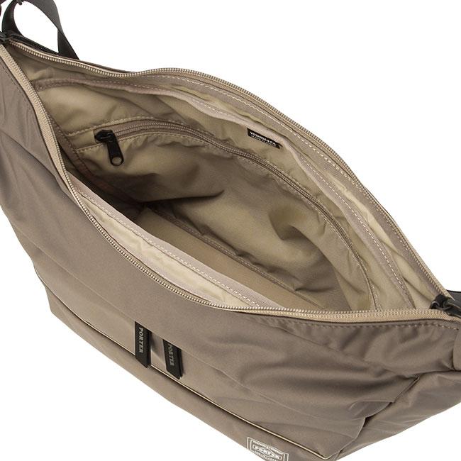 希少 PORTER GIRLムースショルダーバッグ【L】 ベージュ グレージュ