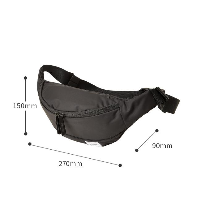ポーター ムース ウエストバッグ(L) 751-18181 751-28181 PORTER MOUSEE 吉田カバン ボディバッグ レディース ブランド ミニ 小さめ 斜めがけバッグ 横型 日本製 | MOUSSE（PORTER GIRL） | 06